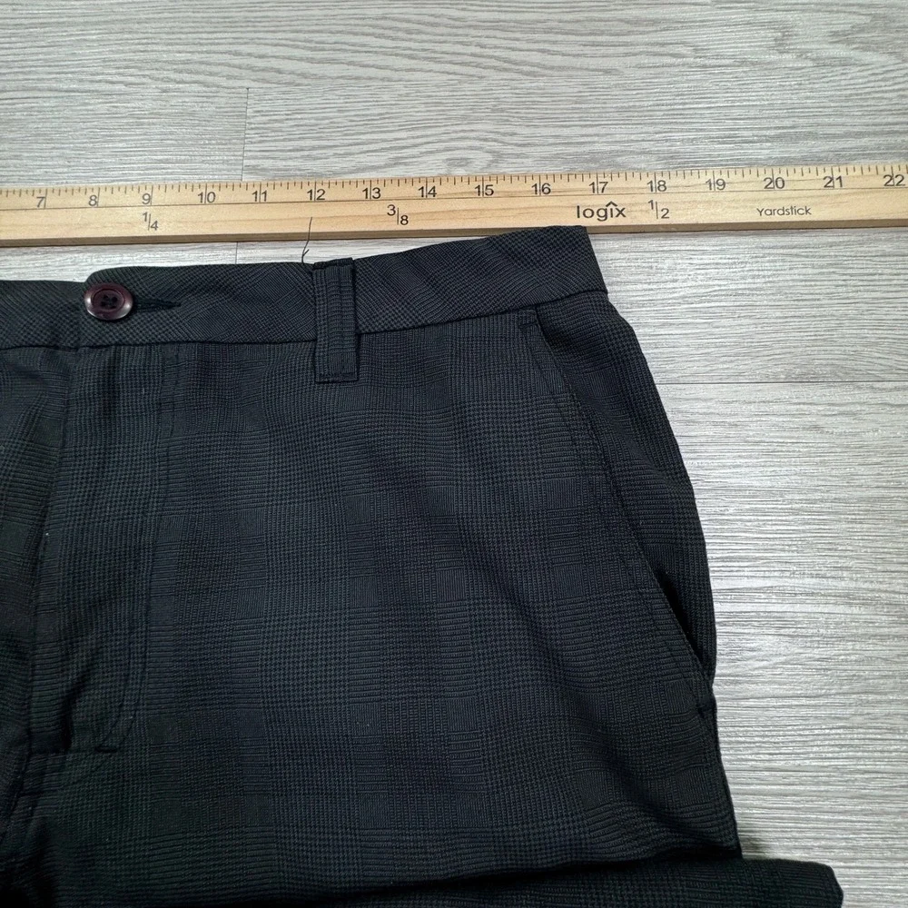 O'Neill Mens Hybrid Shorts Plaid Flat Front Black Size 32 Casual Surf Walkshorts